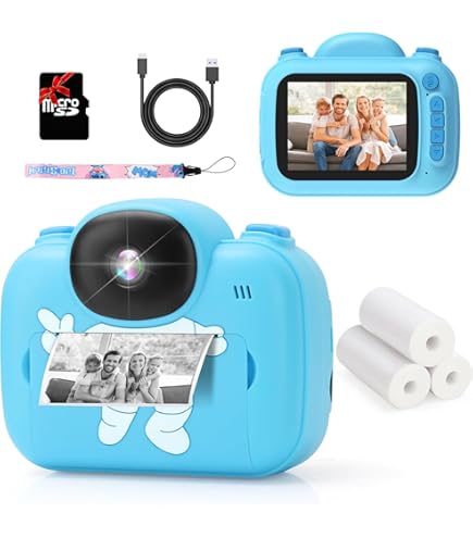 Kids Instant Digital Cameras,32GB Toddler Camera Instant Print Toys,1080P Children