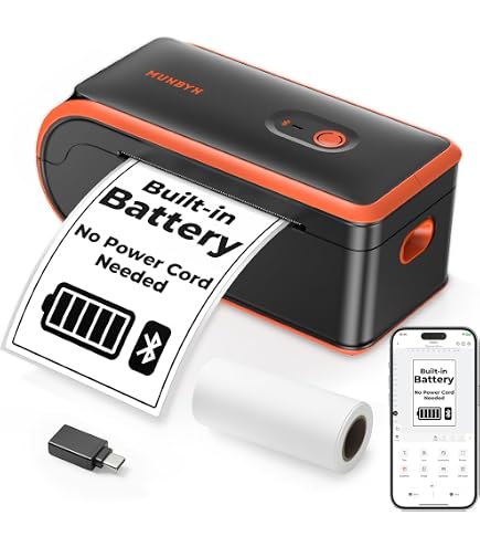 Amazon.com: MUNBYN MC240 Bluetooth Thermal Label Printer+M110/M220