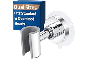 KES Universal Fit Shower Head Holder Adhesive for All Sizes Handheld Shower Head, Adjustable Shower Holder Head Wall Mount, S