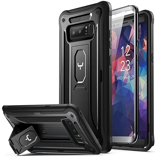 YOUMAKER Kickstand Case for Galaxy Note 8, Full Body with Built-in