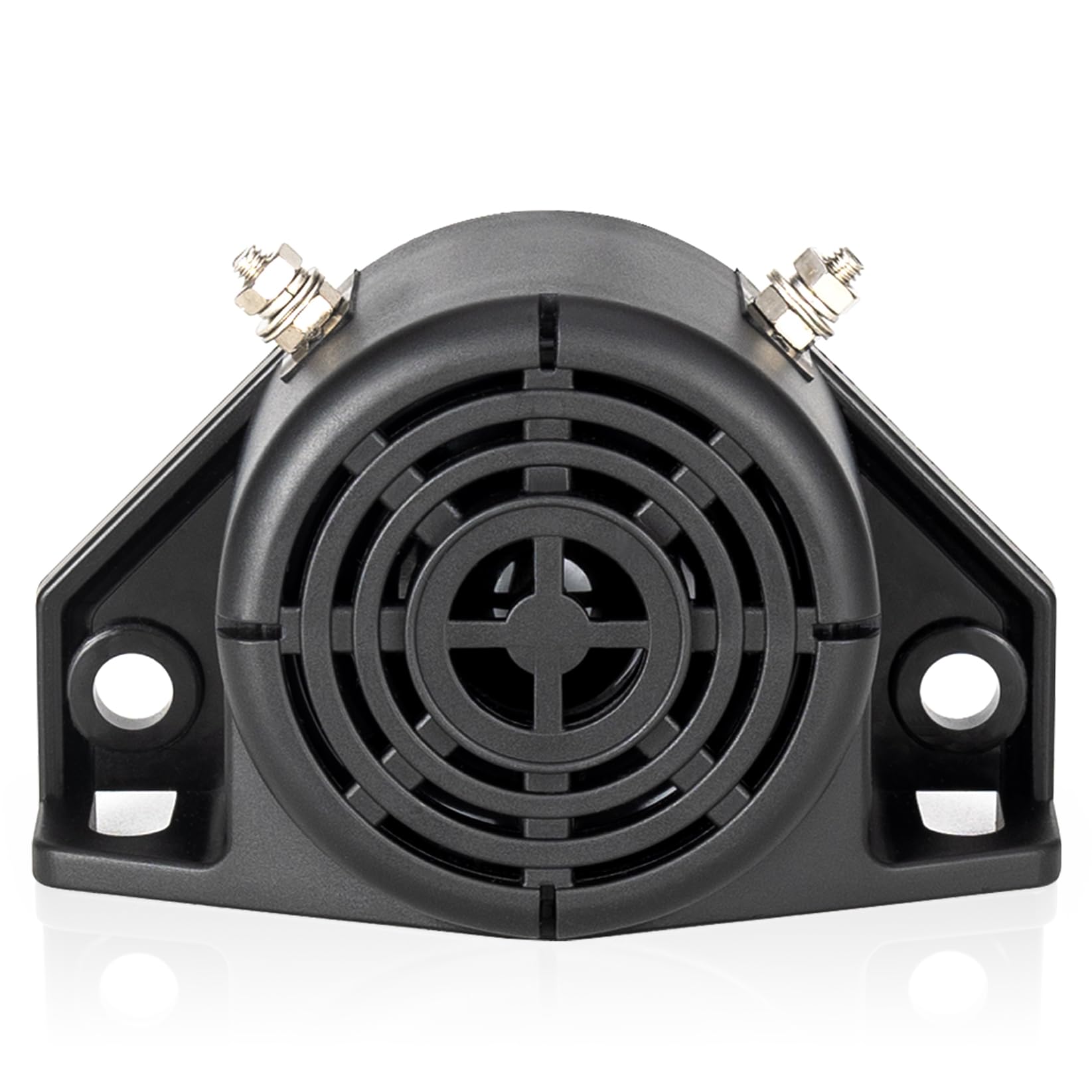 FARBIN Truck Backup Horn 105 dB, Industrial High Performance Waterproof Vehicle Horn for 12-48V Heavy Commercial Vehicles, Nylon, Stainless Steel, Circular Alarm Reversing Horn (G-FB-DC)