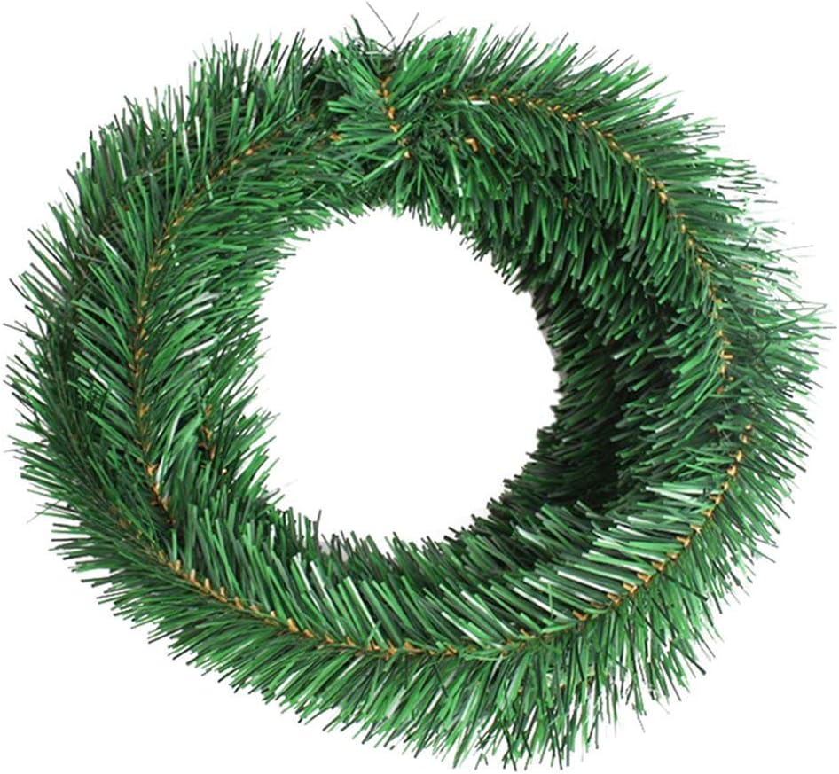 MeetUs 50 ft Artificial Holiday Garland for Christmas Decorations - Soft Green Holiday Decor for Outdoor or Indoor Use - Home Garden Artificial Greenery Wedding Party Decorations