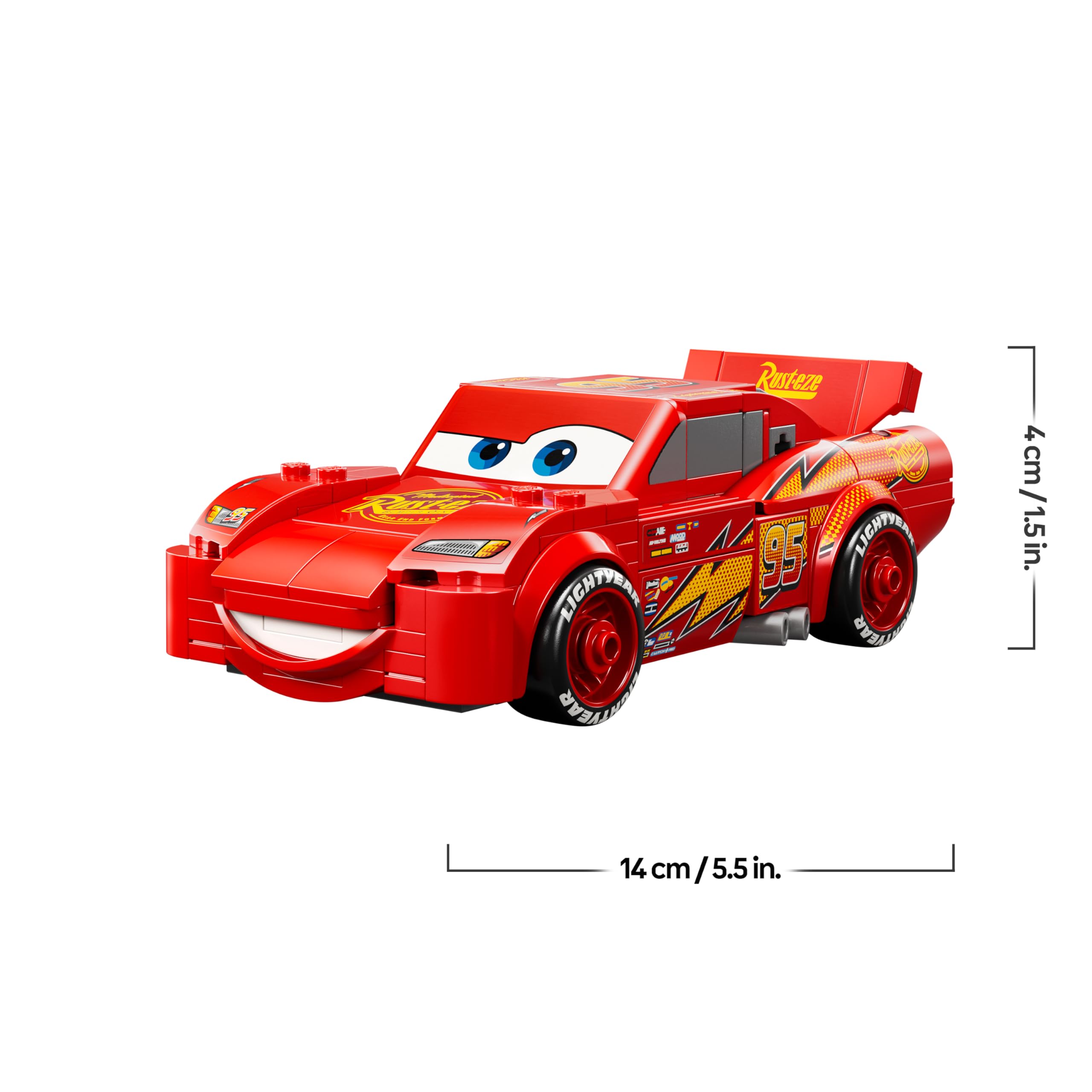 LEGO Speed Champions | Lightning McQueen - Spielzeug zu Cars von Disney Pixar - DIY Deko für Kinderzimmer - Auto Spielset - Kreatives Geschenk für Mädchen, Jungen und Autofans ab 9 Jahren - 77255 7