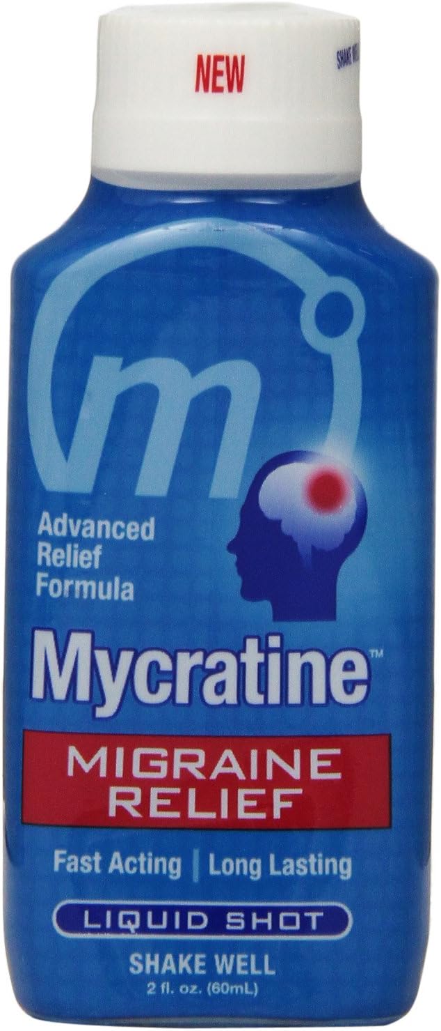 Mycratine Migraine Pain Relief Advanced Formula, 4 Count 2 Fl Oz