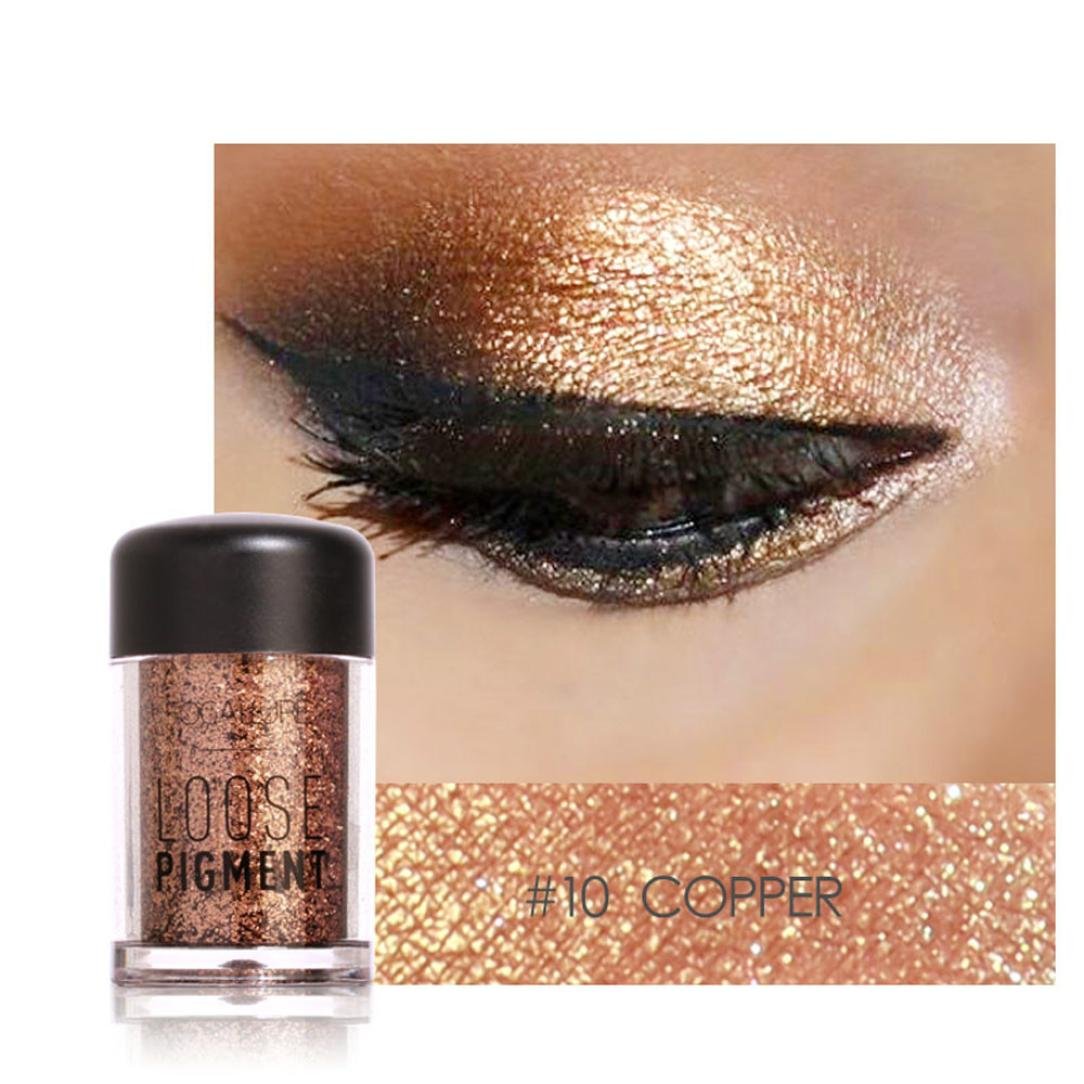 Amazoncom Corsion 12 Colors Eye Shadow Shimmer Loose Powder