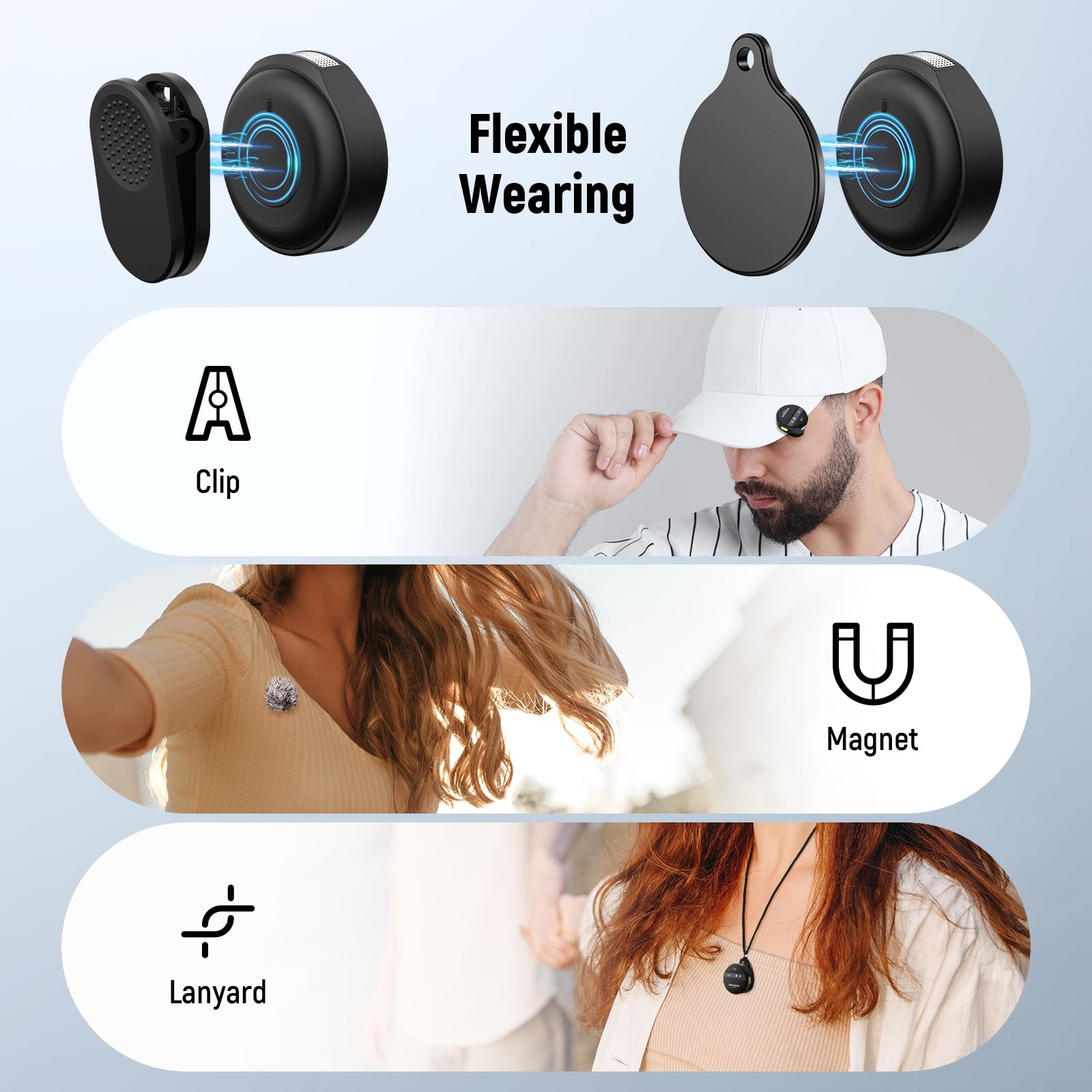 NEEWER Wireless Lavalier Microphone System Compatible with iPhone Android Phone PC Laptop Computer, Noise Cancelling Mini Lapel Mic Set with USB C OTG Charging Case 24H Battery 200m Long Range, KM18