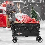 Overmont 200L Folding Festival Trolley on Wheels 150kg Heavy Duty Cart view 8