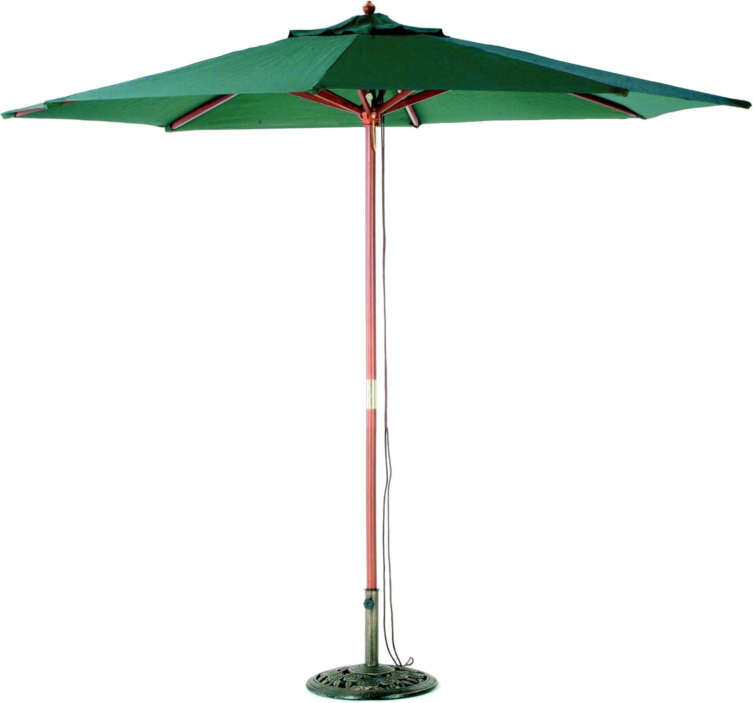 270cm Standard Parasol (Green with Wooden Pole) Amazon.co.uk Garden & Outdoors