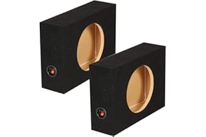 2 Q-Power Shallow Single 12" Sealed Truck Subwoofer Enclosure 5/8" MDF Sub Boxes