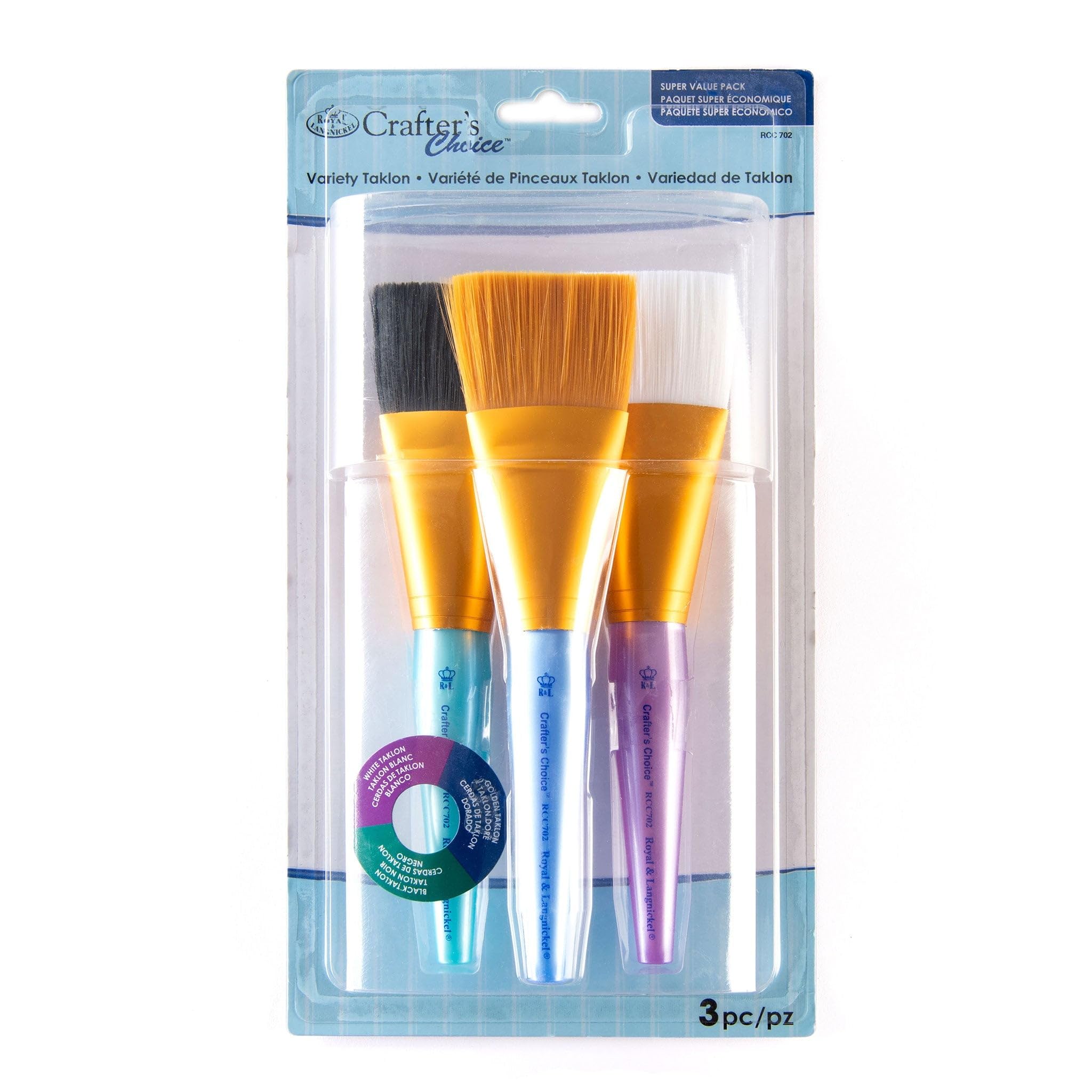 Generic Crafter's Choice Jumbo Brush Value Set-4/Pkg, Small to Medium