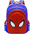 Tvmpkix Toddler School Backpack 3D Comic Schoolbag Waterproof Lightweight Backpack for Elementary Student Schoolbag Kids（Blue L）