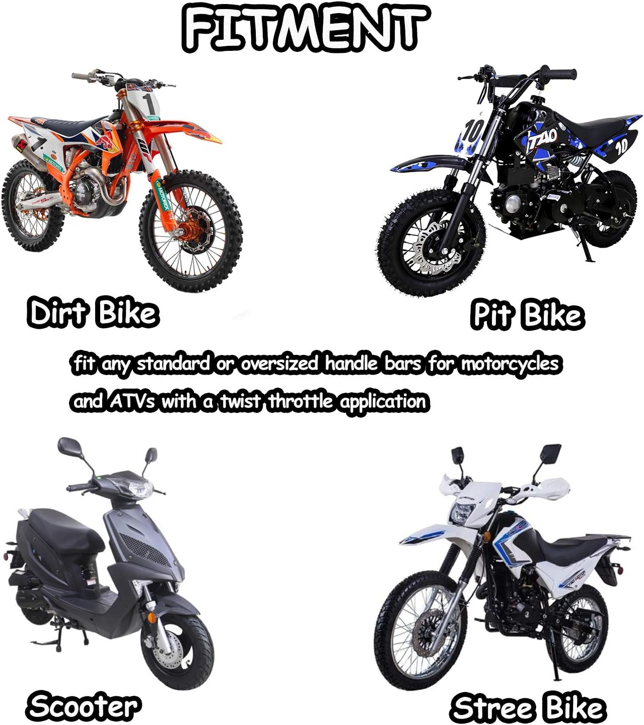 Motorcycle Grips 7/8" Dirt Bike Grip Pillow Top Grips Rubber Anti-slip Universal Handlebar Racing Grip for Motocross ATV CR80R CR85 CRF150R CR125R CR250R CRF450R CRF150F CRF230F CRF450F Red: Automotive