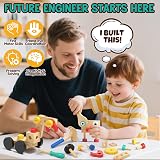 Lehoo Castle Wooden Robot Kids Tool Set Montessori Educational Toy 2 3 4 view 5
