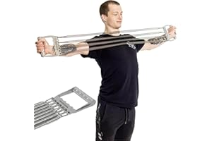Chest Expander for Men [Bells of Steel] Adjustable Chest Exerciser, Versatile Chest Workout Equipment for Men, Portable Resis