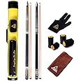 CUESOUL House Bar Pool Cue Sticks,Two Cue Sticks + 2x2 Pool Cue Case Hard