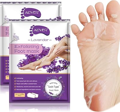 GRTLPOK IDUCEN Foot Peel Mask 2 Pack Lavender Exfoliating Foot Mask
