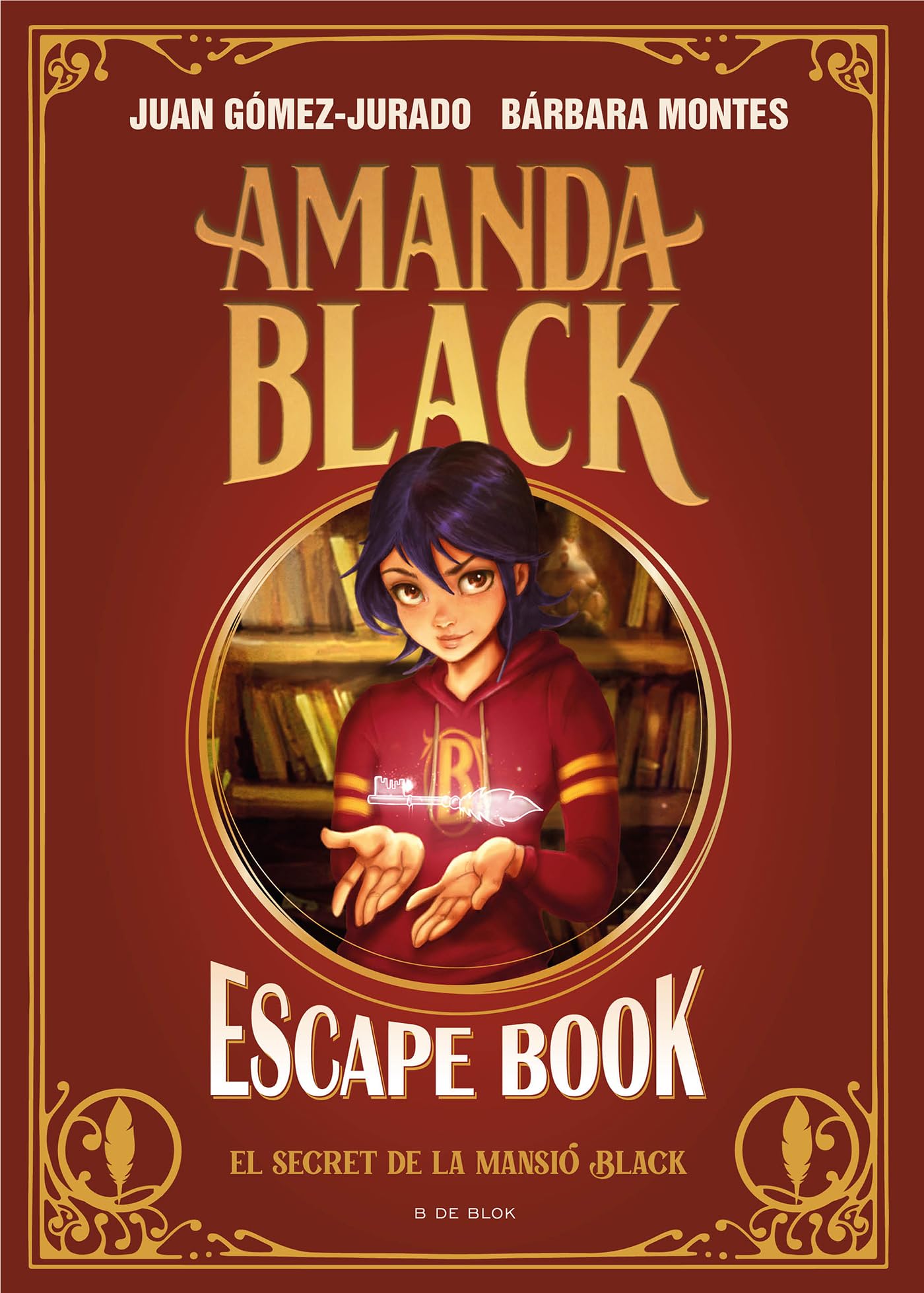 Portada de Amanda Black - Escape Book: El secret de la mansió Black: Un llibre ple d'enigmes i endevinalles (Juan Gómez-Jurado i Bárbara Montes)