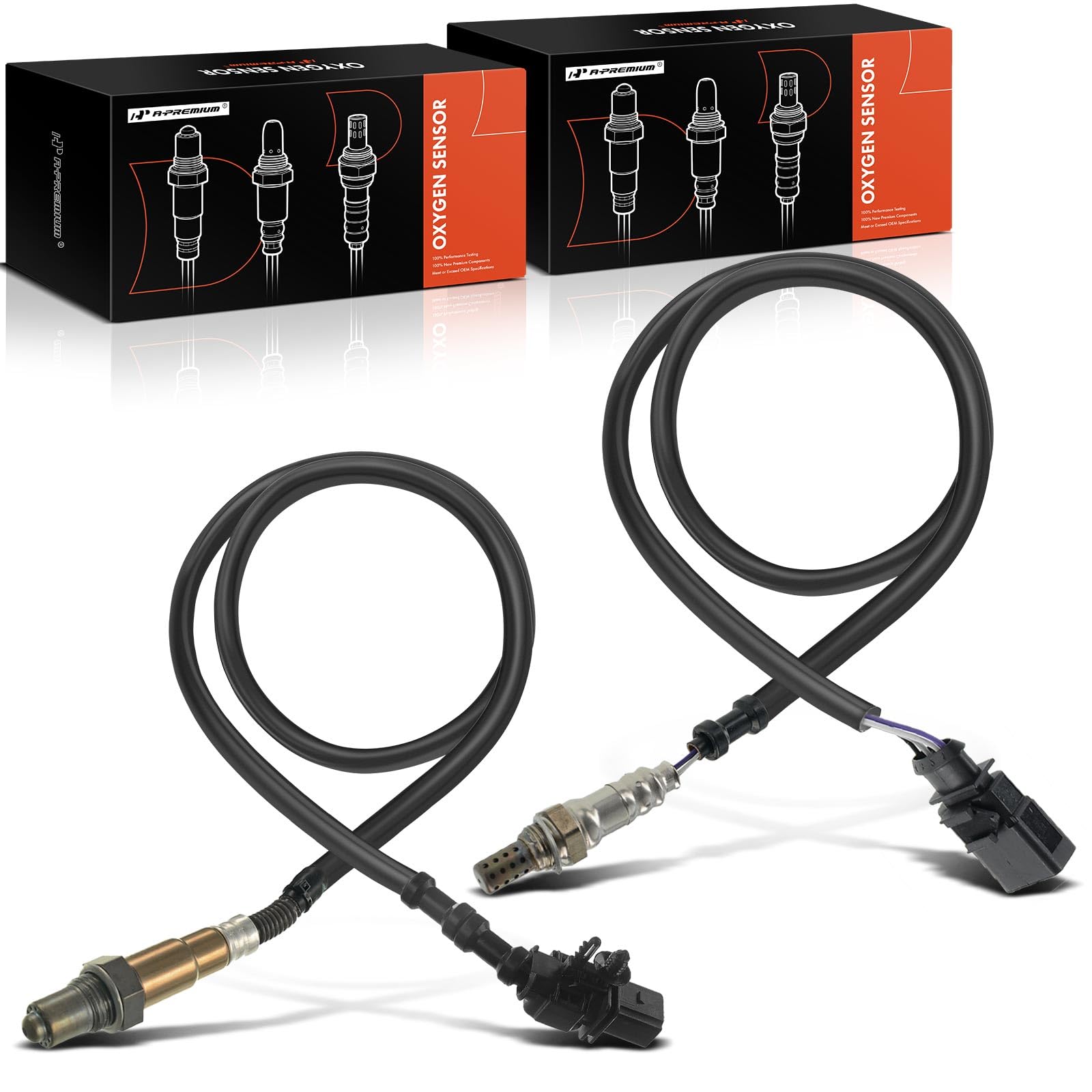 Photo 1 of A-Premium 2-PC O2 Oxygen Sensor Upstream & Downstream Compatible with Audi A4 2009-2016, A4 Quattro 2009-2016, Q5 2011-2017, A5 2010-2014, A5 Quattro 2010-2017, A6 2012-2015, A6 Quattro, allroad, 2.0L