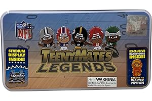Teenymates Party Animal 2026 NFL Legends Series 4 Figures, Team Colors, One Size NFL Legends 2026 Tin