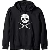 Death Proof Skull Tshirt Zip Hoodie
