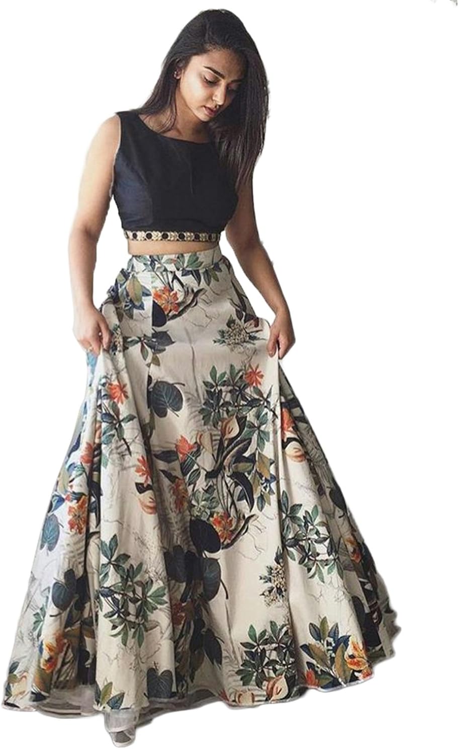 Mad Over Shopping Lehenga Choli Digital Print Lengha Skirt