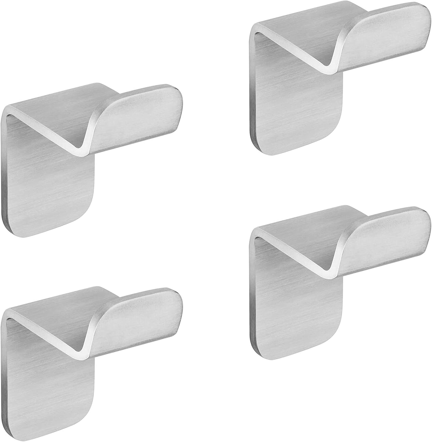 Weissenstein Handtuchhaken Ohne Bohren Aus Edelstahl Furs Bad Selbstklebende Haken 4 Stuck Amazon De Baumarkt