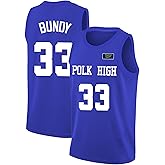 Tocament 33 AL Bundy Jersey,Polk High Basketball Jerseys,Blue Sports Shirt Men's 90S Hip Hop Clothing Party S-XXXL