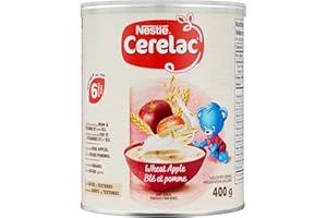CERELAC Wheat Apple Baby Cereal, For 6 Months & Up, Source of Iron, Calcium & Vitamins B1 & B3, Made With Real Apples, No Add