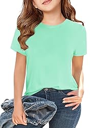 Girls Short Sleeve T Shirts Kids Summer Tops
