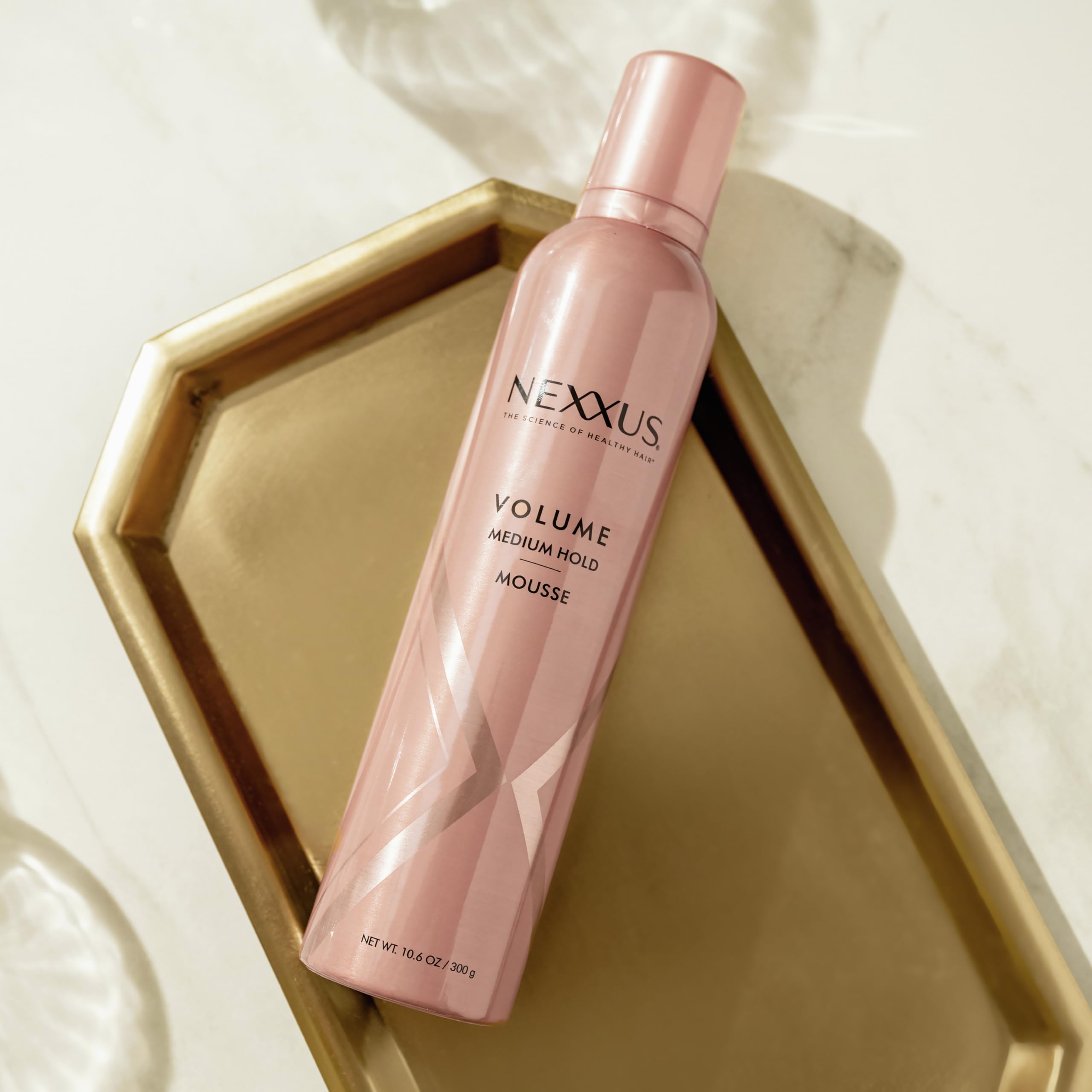 Nexxus Volumizing Foam Hair Mousse, Pink, 10.6 Ounce | Pack of 1 | Hair Styling Mousse