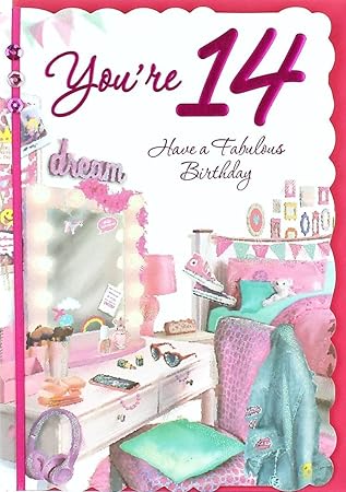 Fetes Occasions Speciales Fille 14th Carte D Anniversaire Cartes De Voeux Papeterie Fetes Occasions Speciales Fille 14th Carte D Anniversaire Cartes De Voeux Papeterie