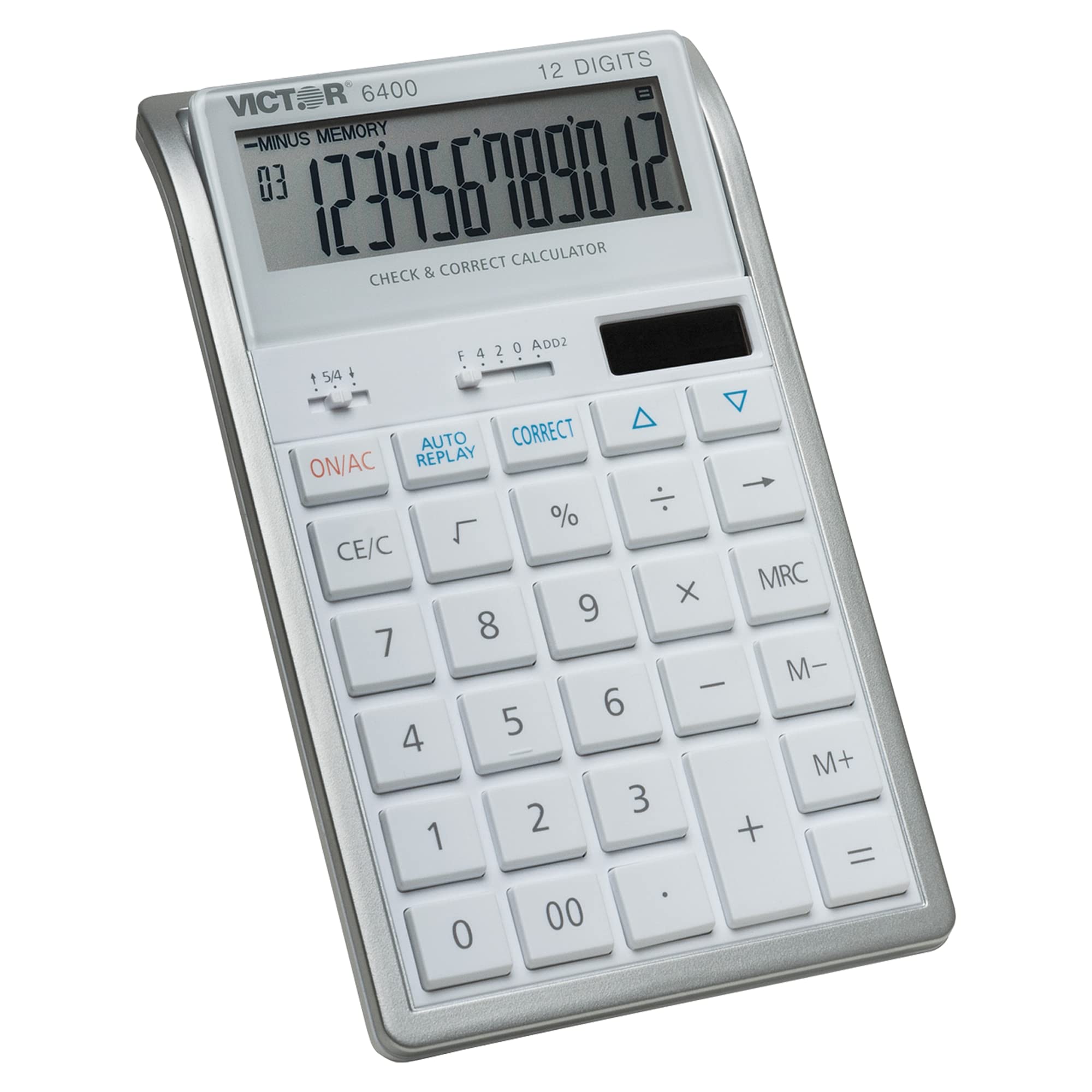 Victor 6400 Professional Desktop Calculator with Auto Replay & Check and Correct