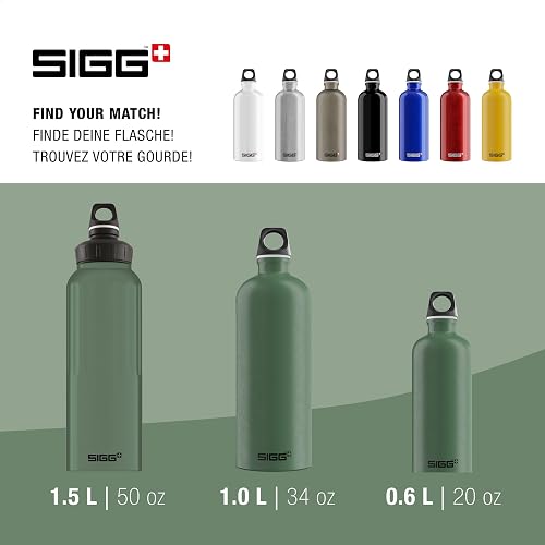 SIGG Traveller Aluminum Water Bottle - 20oz & 34oz, Leakproof, BPA-Free, For Carbonated Drinks & Everyday Use | Swiss Made - View #11