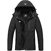 MOERDENG Women's Waterproof Ski Jacket Warm Winter Coat Hooded Snowboarding Jacket Snow Coat
