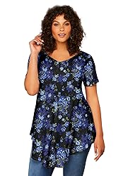 Roaman's Women's Plus Size Swing Ultra Femme Tunic