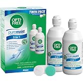 Opti-Free Puremoist Multi-Purpose Disinfecting Solution with Lens Case, 2 pack of 10 fl oz each