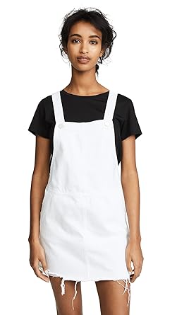 overall mini dress denim