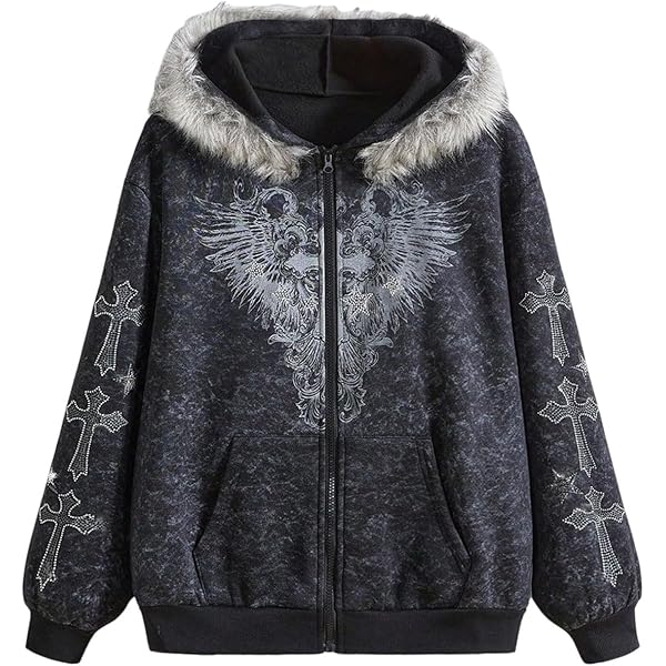 ジャケット・アウター 00s gothic punk lolita fur jacket y2k s-l400.jpg