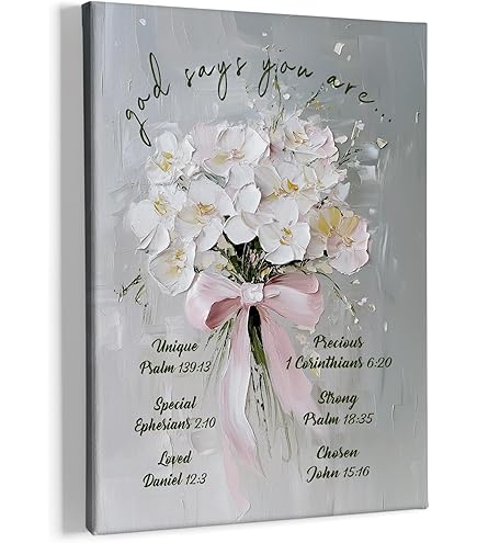 Inspirational Bible Verse Wall Art 11x14 - Motivational Bible Verses Wall Decor for Women - Blessed Is She Religious Art Print - spiritual Gifts for Women - positive Quotes - Christian Inspirational Bible Verse Wall Art 11x14 - Motivational Bible Verses Wall Decor for Women - Blessed Is She Religious Art Print - spiritual Gifts for Women - positive Quotes - Christian