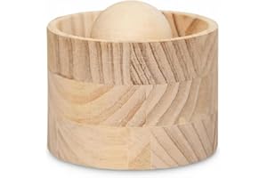 Wooden Dumpling Wrapper Press,Handheld Dough Shaper for Dumpling Wrappers,Reusable Round Ravioli Makers, Manual Pastry Mold, 