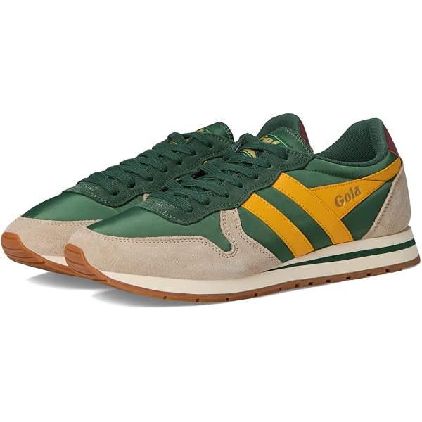 adidas gazelle silver green womens Gola Elan Classic Suede Sneaker TERRCOTTAOFFWHT / 8.5