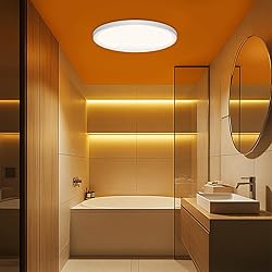 4 Pack LED Flush Mount Ceiling Light, 24W Ultra