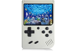 JAFATOY Retro Handheld Games Console for Kids/Adults, 168 Classic Games 8 Bit Games 3 inch Screen Video Games with AV Cable Play on TV (White)