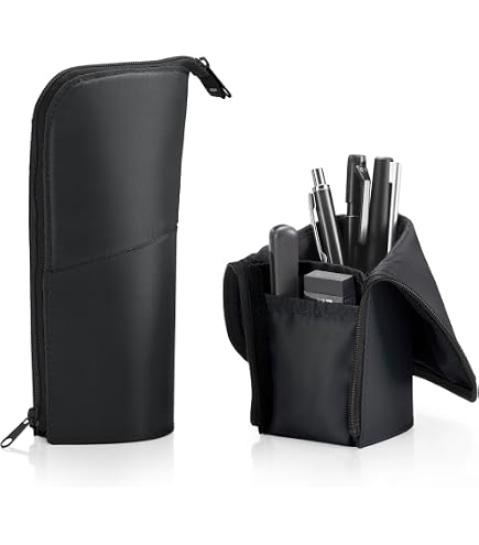Amazon.com : KOKUYO NEO CRITZ Pen Case/Large Size (Black x Dark