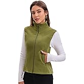 Doohu Women's Fleece Vest Lightweight Warm Outdoor Polar Vest with 4 Pockets for Spring Casual Fashion (XS - XXL)