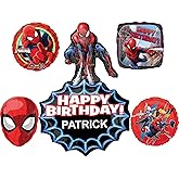 Anagram Spiderman Personalized Birthday Party Supplies Balloon Bouquet Decorations