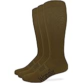 Wrangler Mens Ultra Dri Seamless Toe Western Boot Socks 3 Pair Pack