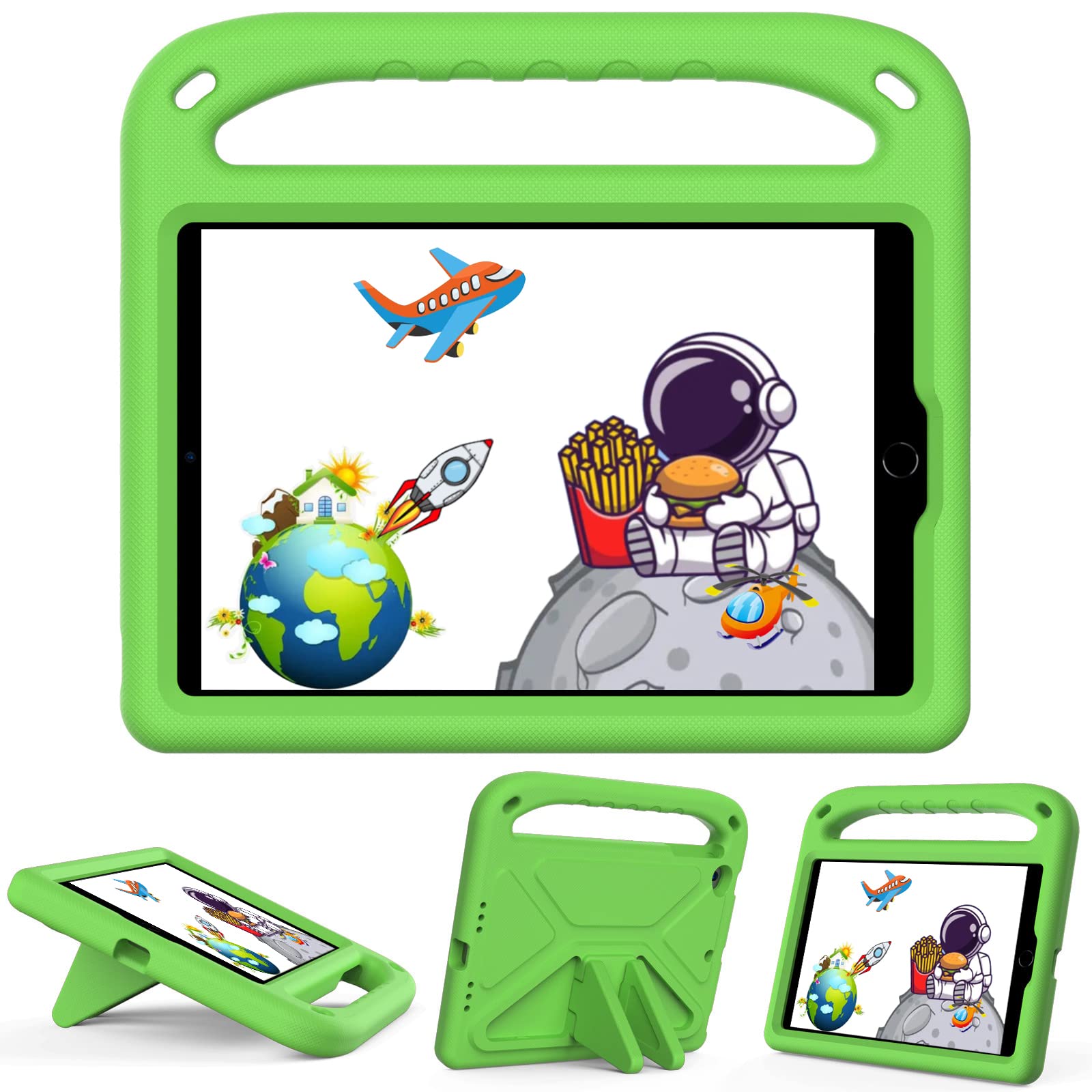 GOZOPO Kids Case for iPad mini 4th/5th Generation 7.9", LightWeight ShockProof Cover for iPad Mini 1/2/3/4/5 (green)