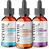 artnaturals Anti-Aging-Set with Vitamin-C Retinol and Hyaluronic-Acid - (3 x 1 Fl Oz / 30ml) Serum for Anti Wrinkle and Dark 