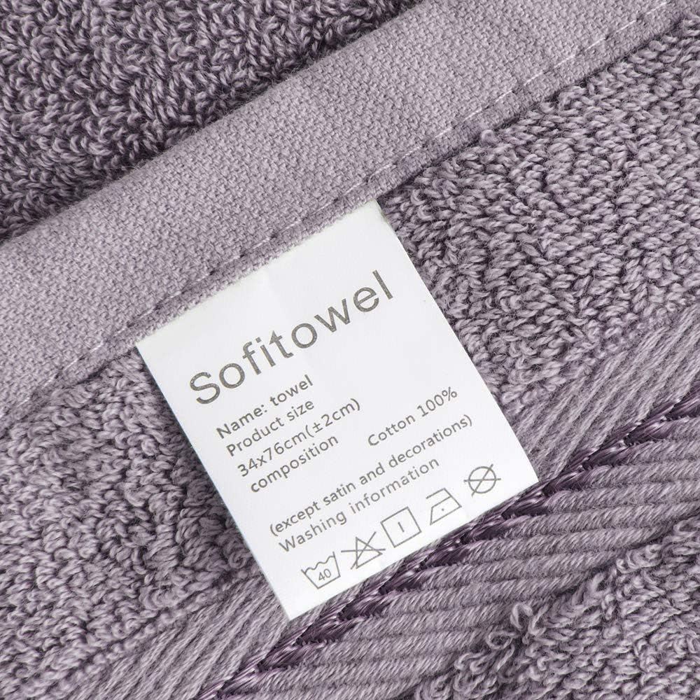 Luxury Turkish Towels Bathroom Sets Clearance 6 Piece Bath Towel Set  2 Bath Towels, 2 Hand Towels, 2 Washcloths, Super Soft Highly Absorbent Grey: Kitchen & Dining